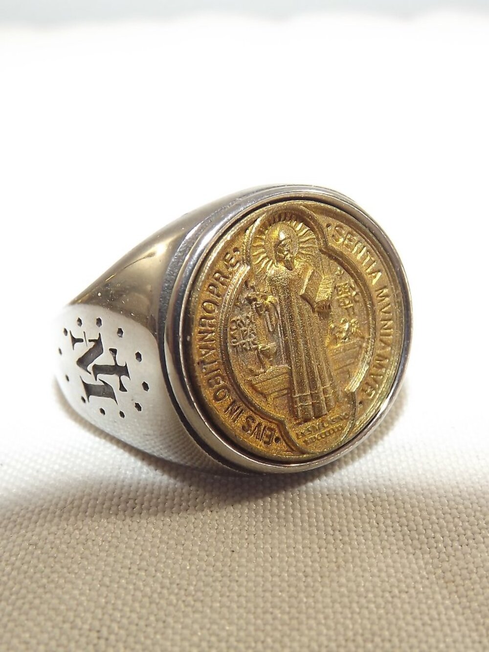 Religious Medallion Signet Ring by Gothic Lolita